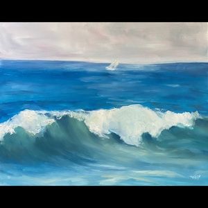 The Wedge Wave Oil Painting
